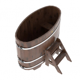 Купель овальная, дуб рустик 0.69x1.31