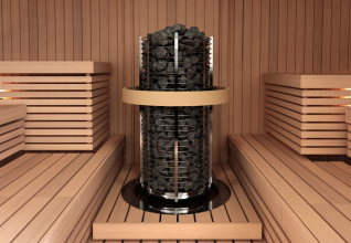Печь для сауны Sawo Tower TH6-120NS-P круглая, 12 кВт, без пульта